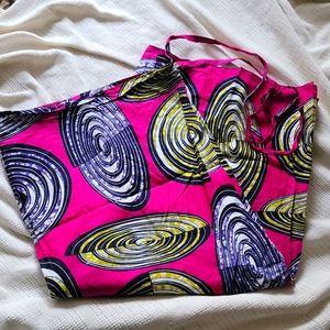 Women's African Multicolored Print Wrap Skirt